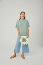 Lade das Bild in den Galerie-Viewer, Kurzarm Peru-Mint 100% Baumwolle