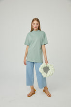 Lade das Bild in den Galerie-Viewer, Kurzarm Peru-Mint 100% Baumwolle