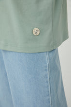 Lade das Bild in den Galerie-Viewer, Kurzarm Peru-Mint 100% Baumwolle