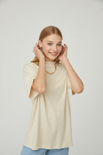 Lade das Bild in den Galerie-Viewer, Kurzarm Peru-Creme 100% Baumwolle🌿