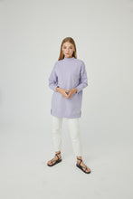 Lade das Bild in den Galerie-Viewer, Sweatshirt Barbara-Lila 100% Baumwolle🌿