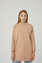 Lade das Bild in den Galerie-Viewer, Sweatshirt Barbara-Camel 100% Baumwolle🌿