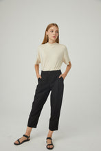 Lade das Bild in den Galerie-Viewer, Popelin Hose-Schwarz 100% Bio-Baumwolle🌿