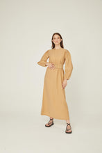 Lade das Bild in den Galerie-Viewer, Leinen Kleid-Camel | Hochwertiger Leinen🌿