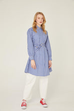 Lade das Bild in den Galerie-Viewer, Tunika Luca-Blau 100% Baumwolle🌿