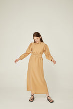 Lade das Bild in den Galerie-Viewer, Leinen Kleid-Camel | Hochwertiger Leinen🌿