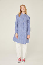 Lade das Bild in den Galerie-Viewer, Tunika Luca-Blau 100% Baumwolle🌿