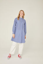 Lade das Bild in den Galerie-Viewer, Tunika Luca-Blau 100% Baumwolle🌿