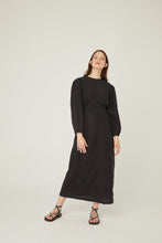 Lade das Bild in den Galerie-Viewer, Leinen Kleid-Schwarz | Hochwertiger Leinen🌿