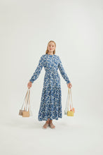 Lade das Bild in den Galerie-Viewer, MATİS Kleid-Blau 100% Baumwolle🌿