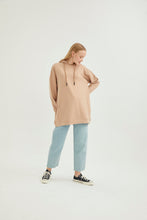 Lade das Bild in den Galerie-Viewer, SWEATSHİRT-Camel 100% Baumwolle🌿