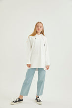 Lade das Bild in den Galerie-Viewer, SWEATSHİRT-Weiss 100% Baumwolle🌿
