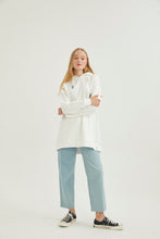 Lade das Bild in den Galerie-Viewer, SWEATSHİRT-Weiss 100% Baumwolle🌿