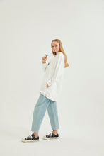 Lade das Bild in den Galerie-Viewer, SWEATSHİRT-Weiss 100% Baumwolle🌿