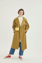 Lade das Bild in den Galerie-Viewer, Mila Women Mantel-Olivgrün 100% Baumwolle🌿