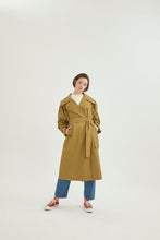 Lade das Bild in den Galerie-Viewer, Mila Women Mantel-Olivgrün 100% Baumwolle🌿