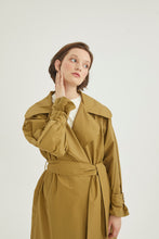 Lade das Bild in den Galerie-Viewer, Mila Women Mantel-Olivgrün 100% Baumwolle🌿