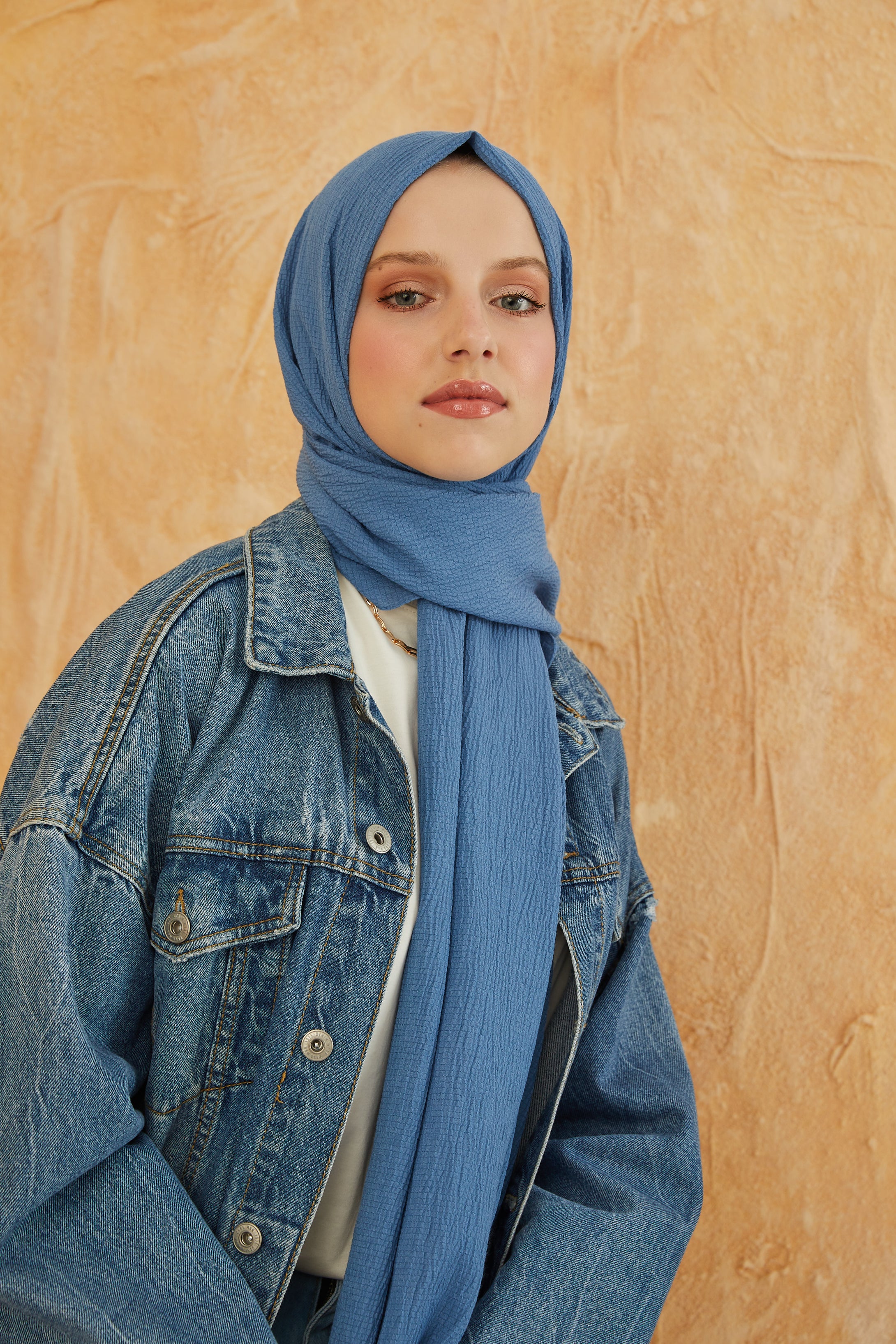 LORA multifunctional scarf blue