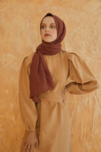 Load image into Gallery viewer, LORA multifunctional scarf, medium brown
