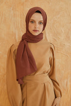 Load image into Gallery viewer, LORA multifunctional scarf, medium brown
