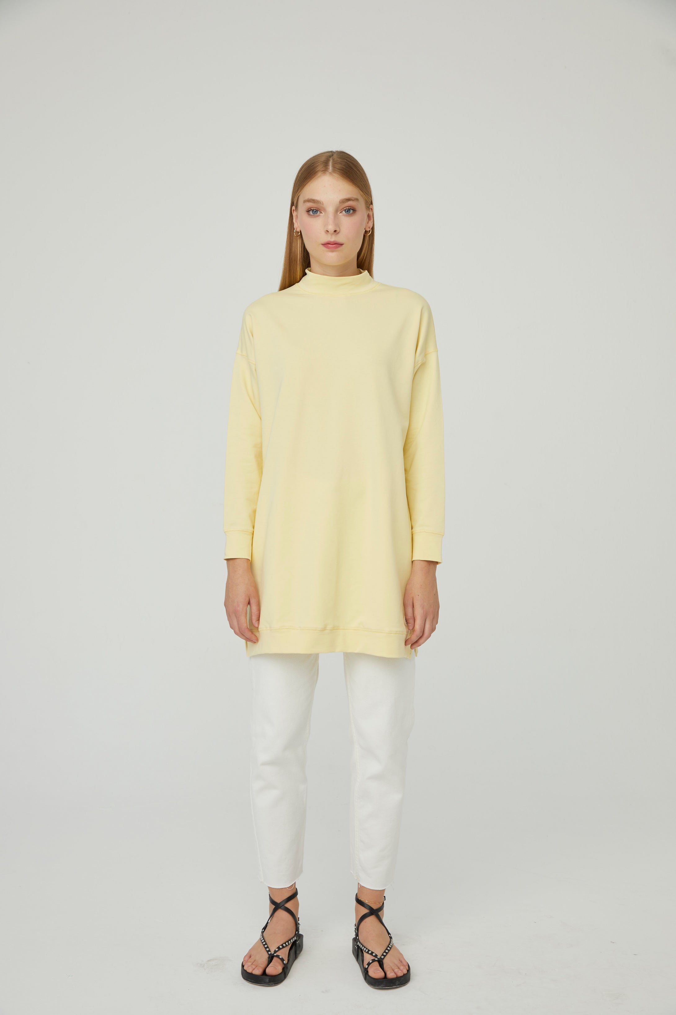 Sweatshirt Barbara-yellow 100% cotton🌿