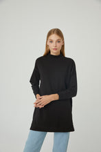 Load image into Gallery viewer, Sweatshirt Barbara-Black 100% cotton🌿
