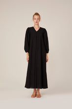 Lade das Bild in den Galerie-Viewer, Kleid Montreux-Schwarz 100% Bio-Baumwolle 🌿
