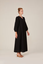 Lade das Bild in den Galerie-Viewer, Kleid Montreux-Schwarz 100% Bio-Baumwolle 🌿
