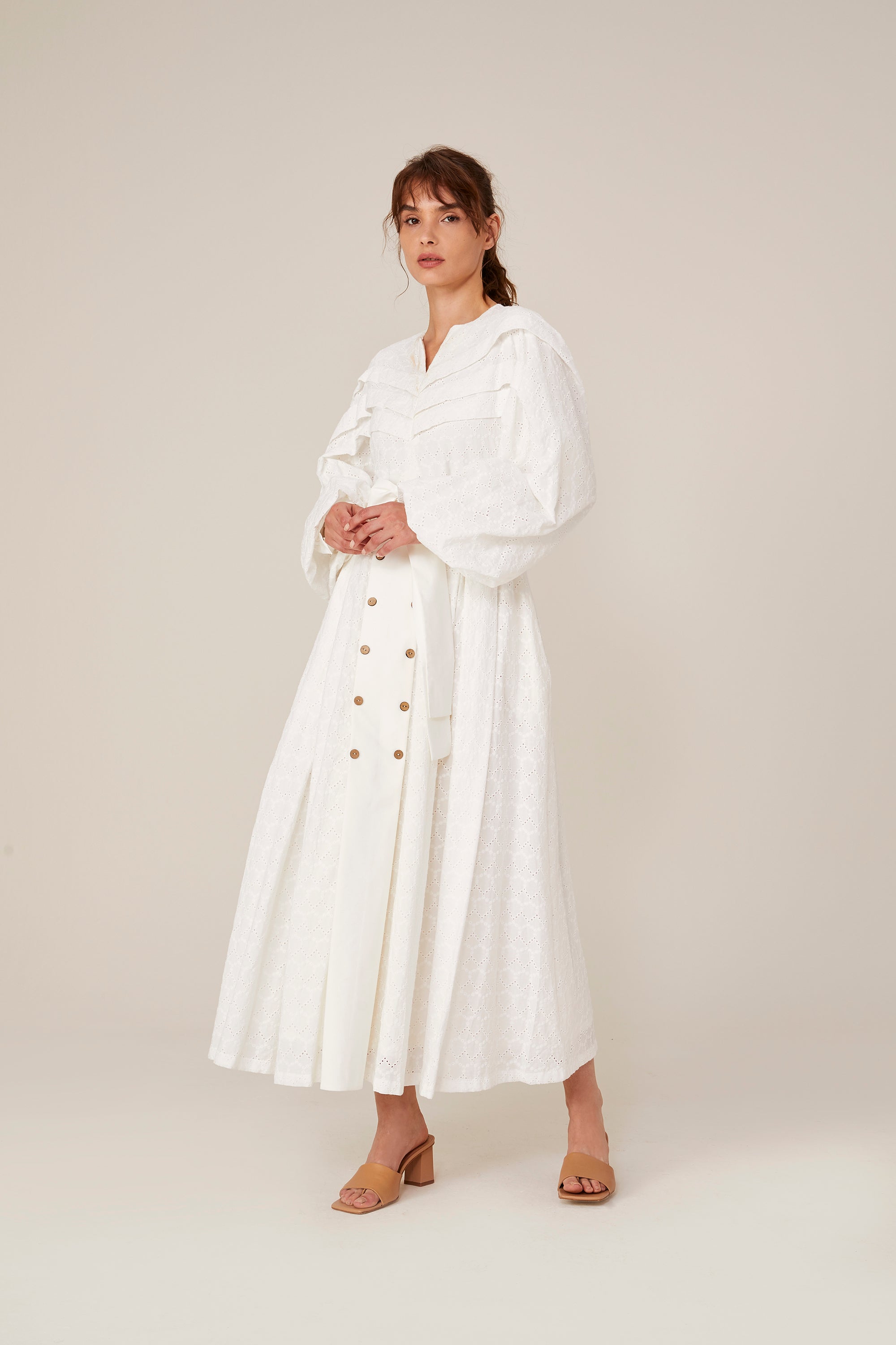 Dress Zurich-White 100% organic cotton🌿