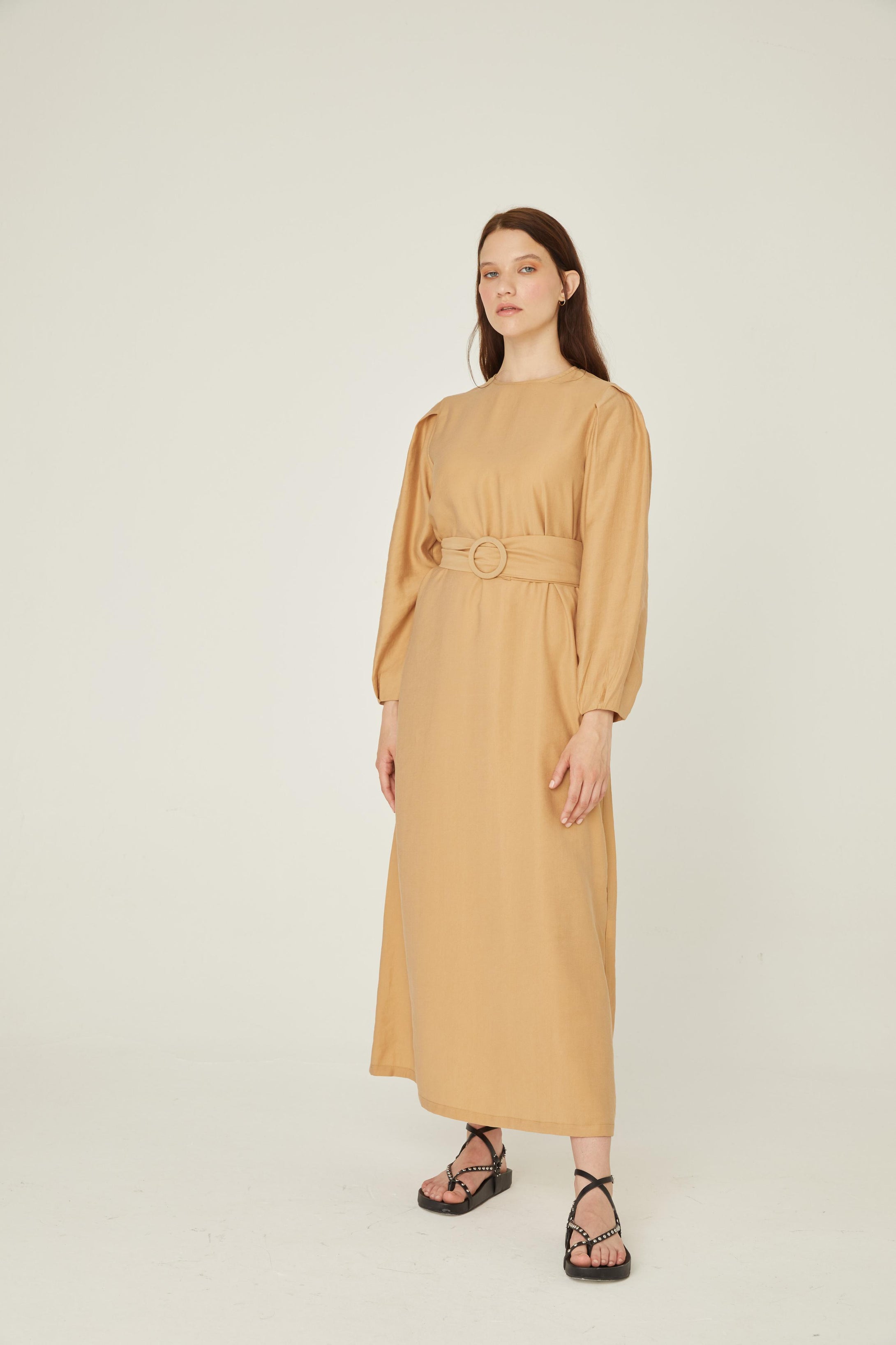 Linen Dress-Camel | High quality linen🌿