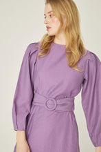 Lade das Bild in den Galerie-Viewer, Leinen Kleid-Violett | Hochwertiger Leinen🌿
