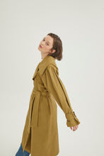 Load image into Gallery viewer, Mila Women Coat-Olive Green 100% Cotton🌿
