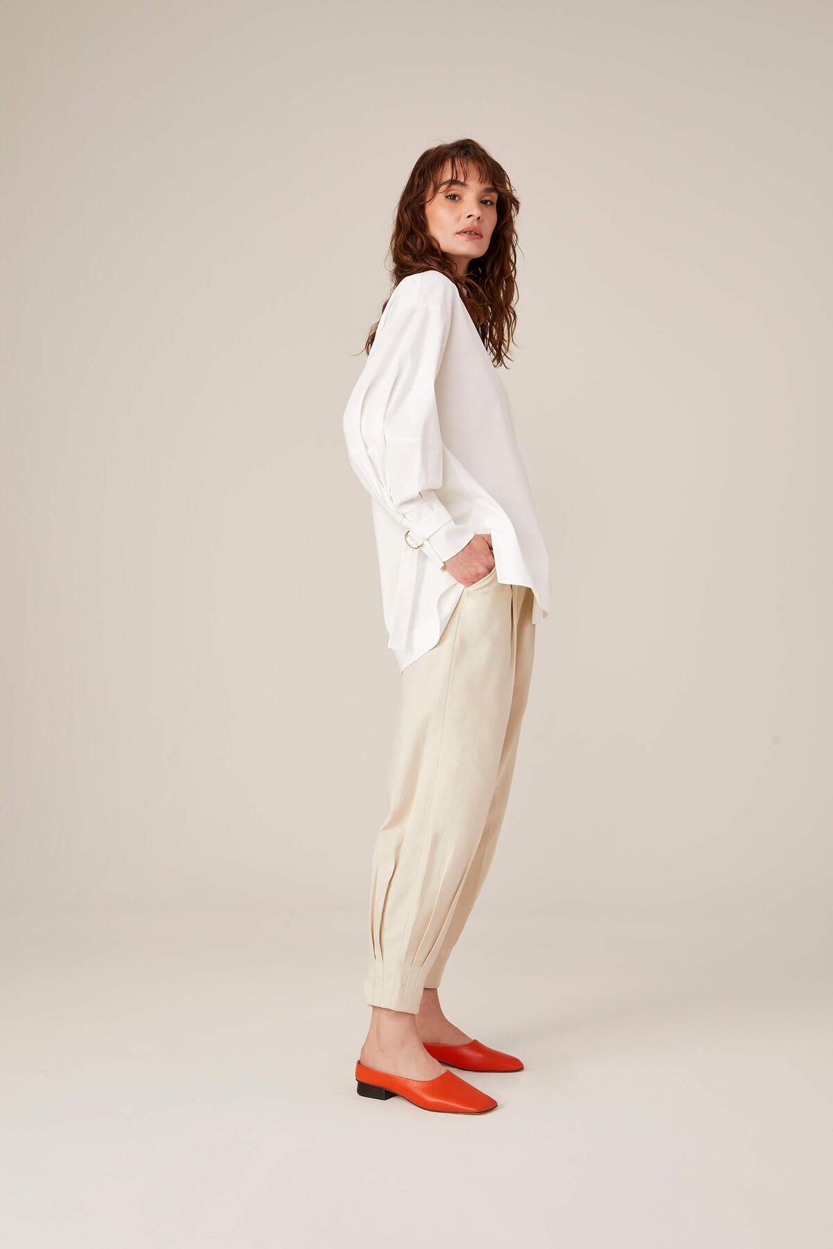 Long sleeve shirt-white 100% organic cotton🌿